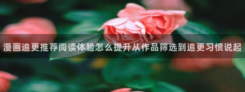 歪歪漫画阅读入口：漫画追更推荐阅读体验怎么提升从作品筛选到追更习惯说起
